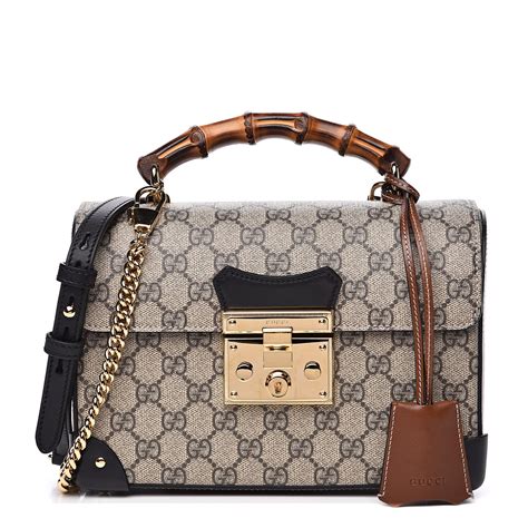 gucci padlock black small|Gucci padlock small shoulder bag.